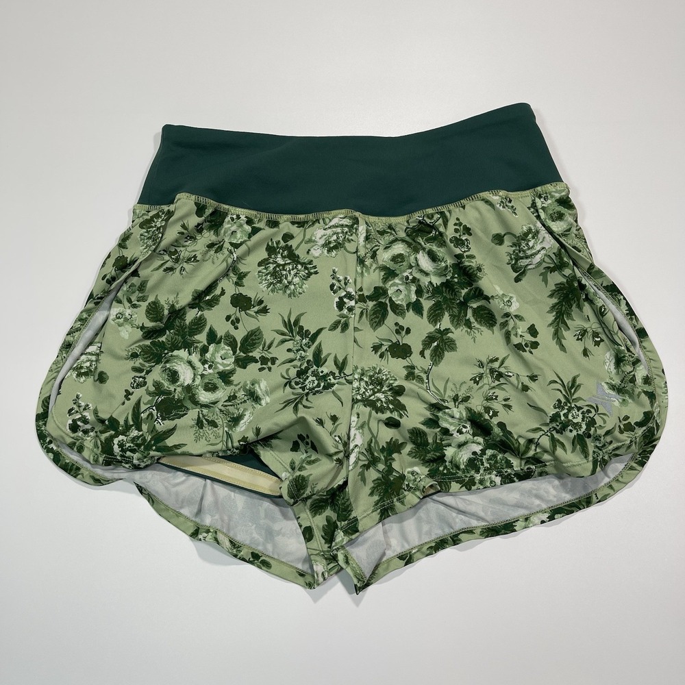 Tuckernuck Green Bouquet Floral Jane Tennis Short Athletic Activewear Size XS